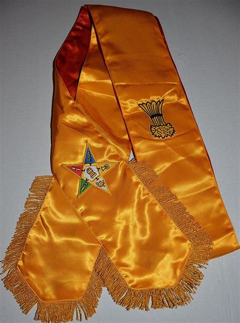 Masonic Order Of Eastern Star Oes Complete Sash Set Set Of Etsy