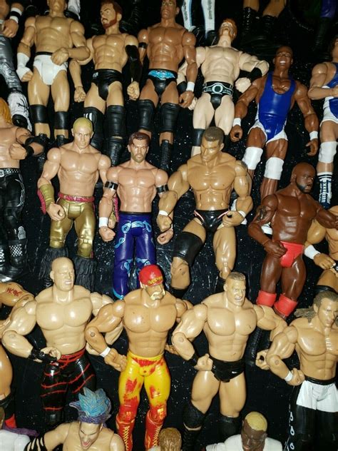 LOT OF 51 WWE WWF WCW UFC Mattel Jakks Elite Basic Hasbro Loose Figure