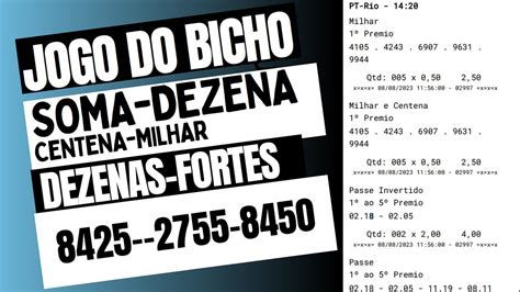 Soma Como Acertar Dezena Centena Milhar No Jogo Do Bicho Federal Pt Rio