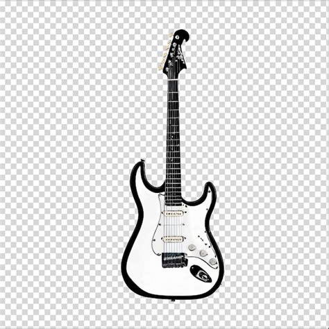 Guitarra Psd 3d Fundo Transparente PSD Premium