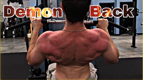 Best Workout To Grow Your Demon Back Youtube