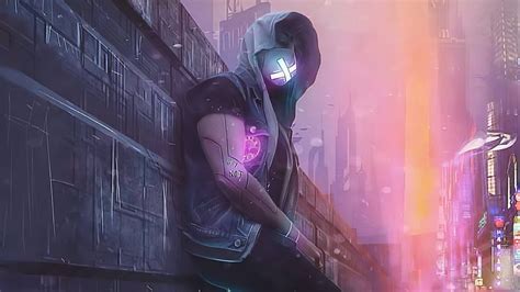 Sci Fi Cyborg Cyberpunk Futuristic Hood Man Hd Wallpaper Peakpx