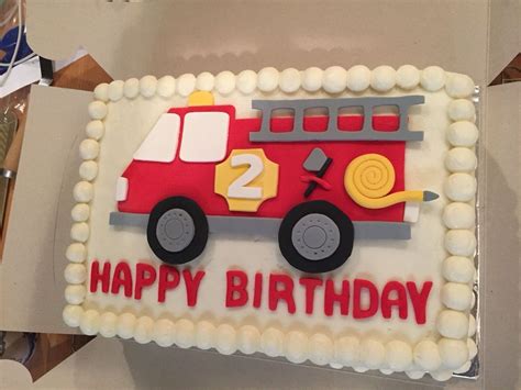 Amazing Photo Of Fire Truck Birthday Cake Countrydirectory Info