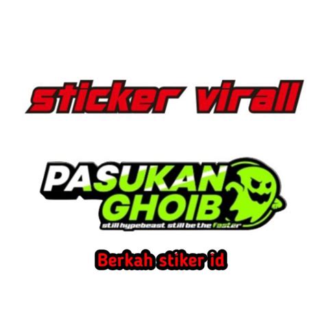 Jual Stiker Pasukan Ghoib Shopee Indonesia