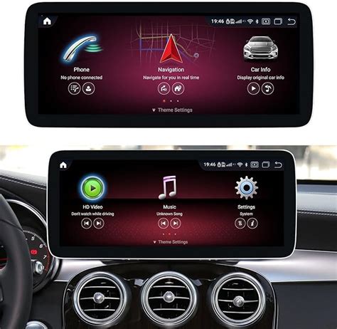 12 3inch W205 Android11 Screen Monitor Display Upgrade Carplay For Mb C Glc C200 C300 C350 C63