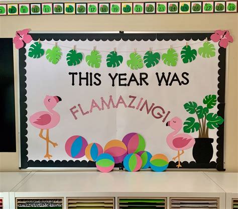 This Year Was Flamingo Themed Bulletin Board