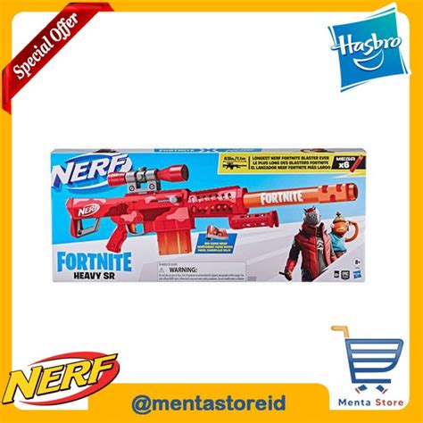 Jual Nerf Fortnite Heavy Sr Blaster Mega Darts Longest Sniper Mainan