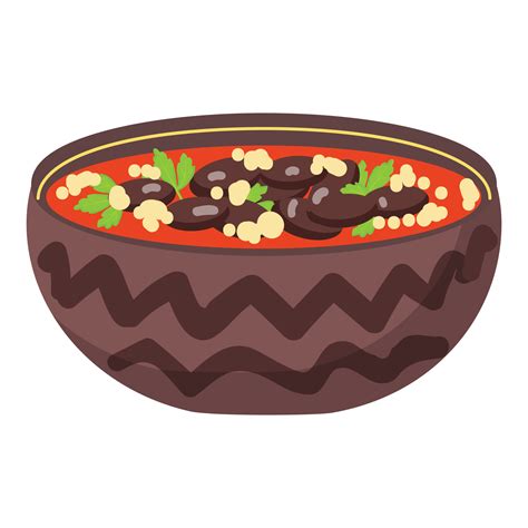 Bean Soup Icon Cartoon Vector Mexican Food 14380424 Vector Art At Vecteezy