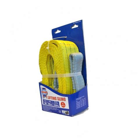 Faithfull Lifting Sling Yellow 3 Tonne 90mm X 3m Power Tools Direct