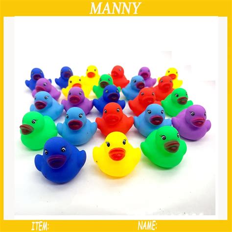 120pcs/lot Colorful Rubber Duck For Plastic Capsules Small Bath Duck ...