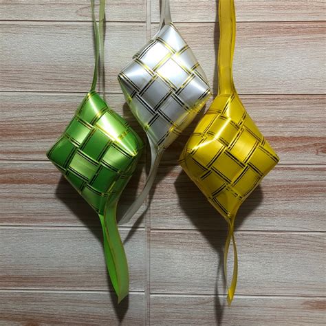 Jual Ketupat Pita Jepang JUMBO PASTEL Uk 14x19 Cm Isi DAKRON Hiasan