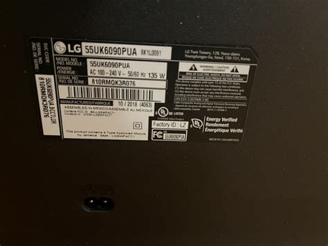 55inch Lg Flat Screen Tv Tested 55uk6090pua
