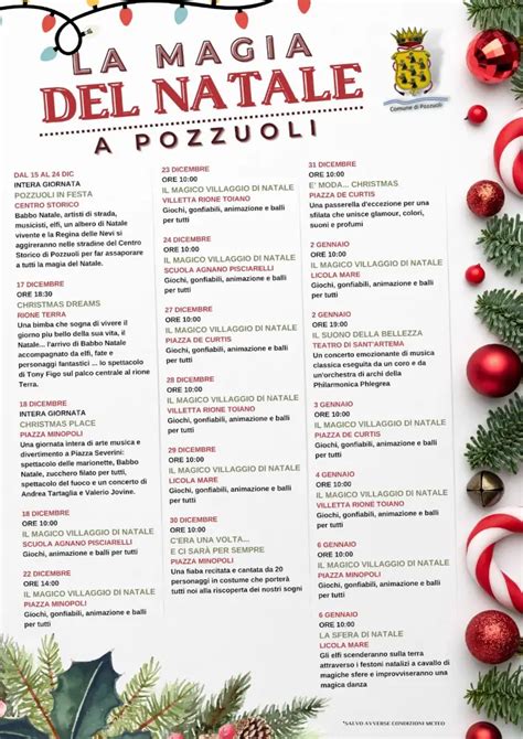 Pozzuoli La Magia Del Natale Si Arricchisce Di Altri Spettacoli