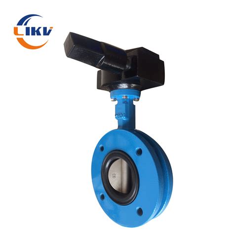 Likv Worm Gear Operated Rubber Seal U Flange Type Butterfly Valve For