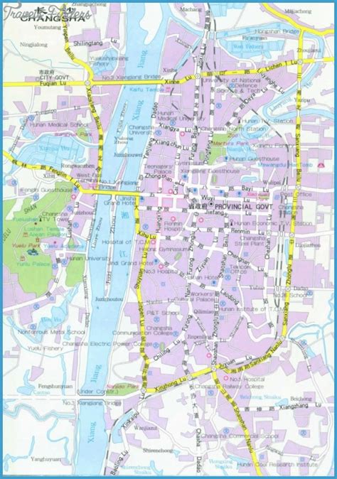 Changsha Subway Map - TravelsFinders.Com