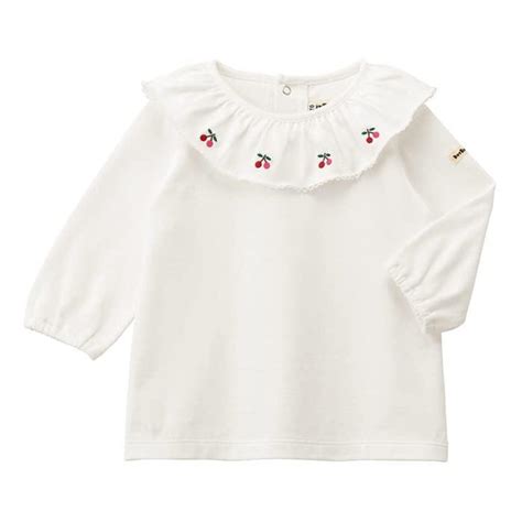 MIKI HOUSE Hot Biscuits Long Sleeve T SHIRT White MIKI HOUSE Authorized Online Store In Melbourne