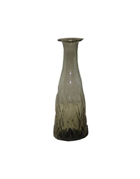 Smoke Glass Vase Curiosa Cabinet