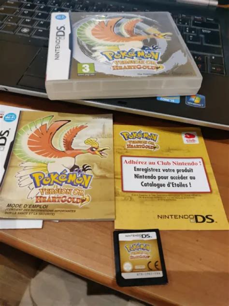 POKÉMON VERSION OR Heartgold Notice FRA officielle Nintendo Vip Neuf