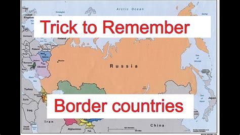 Trick To Remember Countries That Share Borders With Russia YouTube