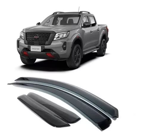 Calha Defletor Chuva Fume Nissan Frontier 2019 2020 2021 Parcelamento