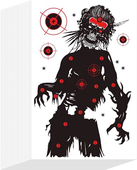 50 Pcs Zombie Shooting Targets For The Range 12 X 18