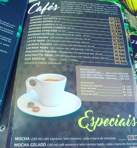 Menu at Nougat Complexo Gastronômico cafe Curitiba R Mal Deodoro