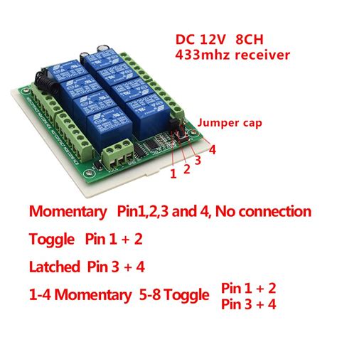 Dc V Ch Channel Rf Wireless Remote Control Swit Grandado