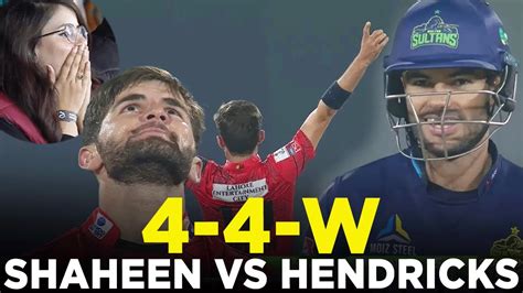 Shaheen Shah Afridi Vs Reeza Hendricks Multan Sultans Vs Lahore Qalandars Hbl Psl 9 M1z2a