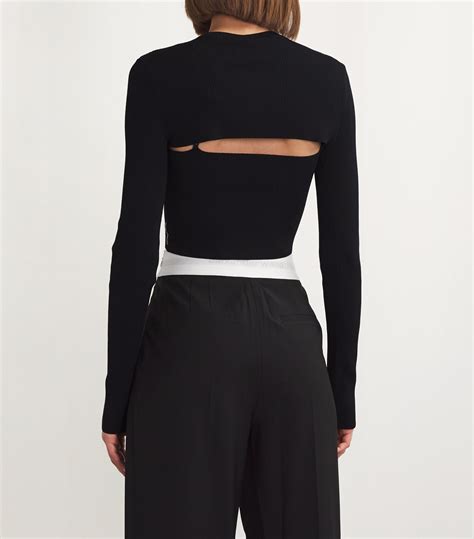 Womens Alexander Wang Black Cropped Cardigan And Cami Set Harrods