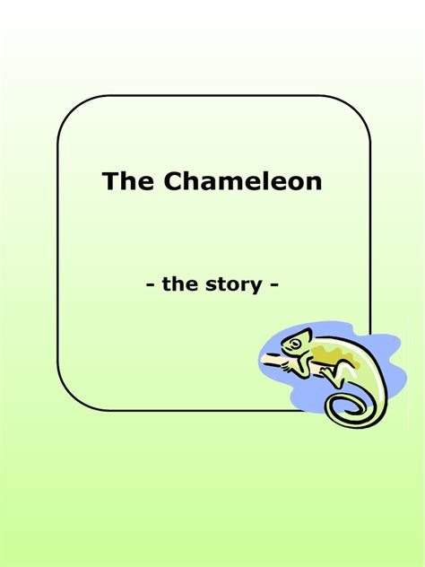 The Chameleon by Anton Chekhov | PDF
