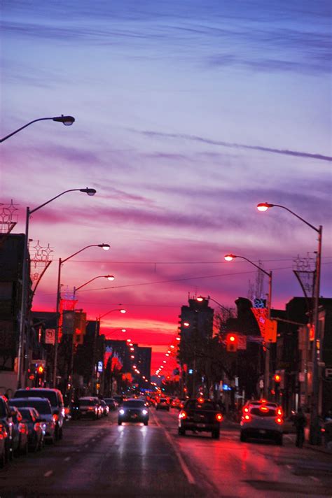 Toronto Things Pink Sky Pictures Toronto