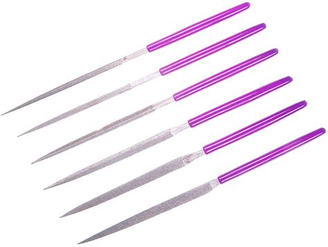 Eze Lap C Coarse Grit Diamond Needle Files Pack Purple