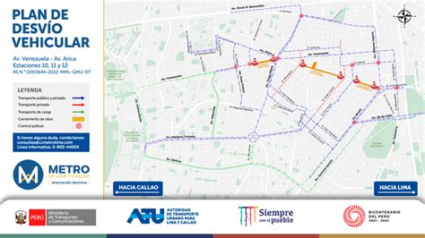 ATU el lunes 26 de setiembre se inicia un nuevo plan de desvío por