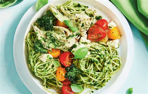 Chicken And Kale Pesto Pasta Healthy Food Guide