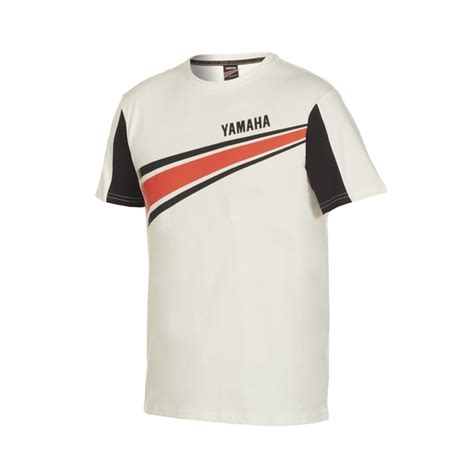 Tshirt Yamaha Revs Homme Blanc Boutique Sportswear Yamaha Officielle