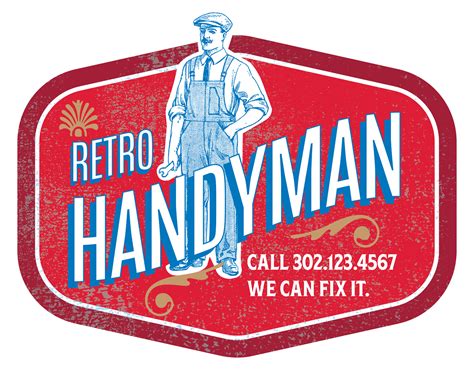 Michael Cunningham - Retro Handyman logo identity