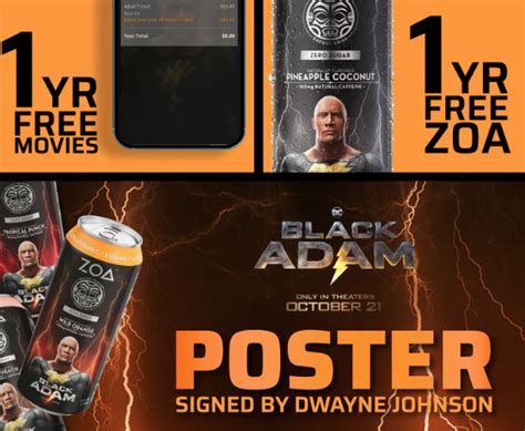 Zoa Energy Black Adam Sweepstakes 10 Winners FreebieShark