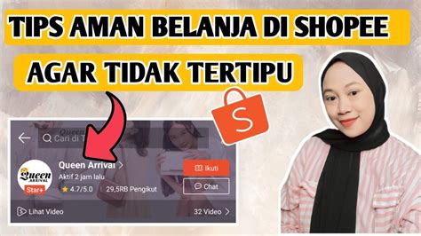 Tips Cara Aman Belanja Di Shopee Agar Tidak Terkena Penipuan Youtube