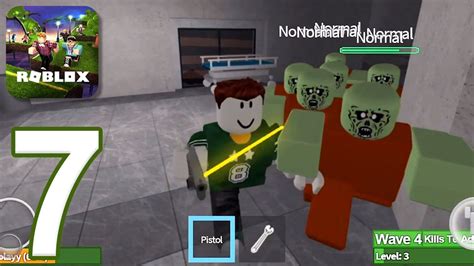 Roblox Gameplay Walkthrough Part 7 Zombie Rush Ios Android Youtube