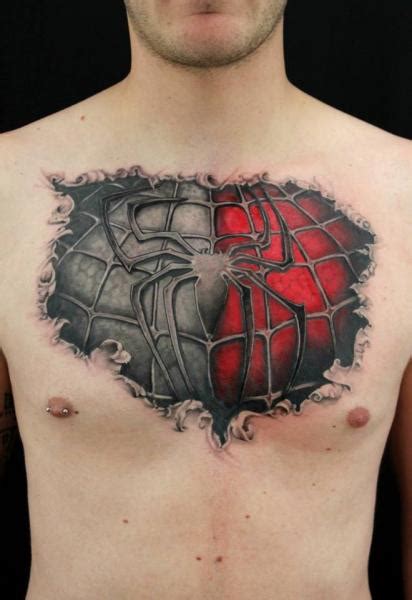 View Spider Man Tattoo 3D Background | Spider-Man Hintergrund