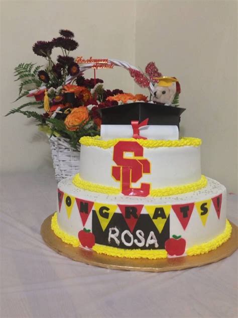 My Usc Grad Cake Made By My Bruin Sister How To Make Cake Graduation