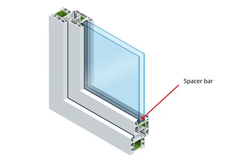 What is a spacer bar on a sealed unit window?