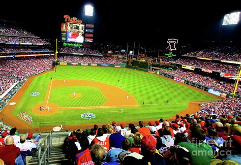 Phillies Night Game Photograph by Julia Robertson-Armstrong - Pixels