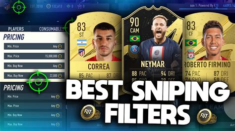 Best Sniping Filters 7 MAKE 100K QUICK FIFA 23 BEST SNIPING FILTERS