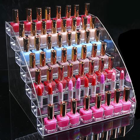 New Fashion Acrylic Nail Polish Shelf Rack Cosmetic Display Stand