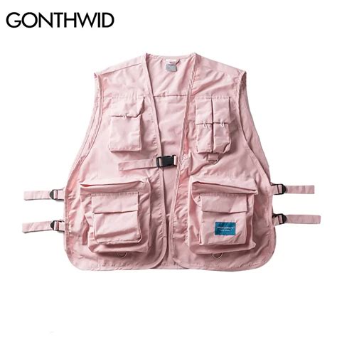 Aliexpress.com : Buy GONTHWID Mens Multi Pockets Vest Sleeveless Jacket ...