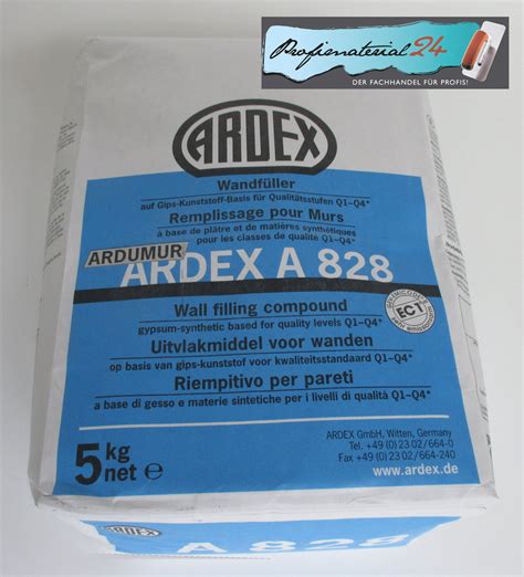 ARDEX A828 Wall Filler Material For Experts