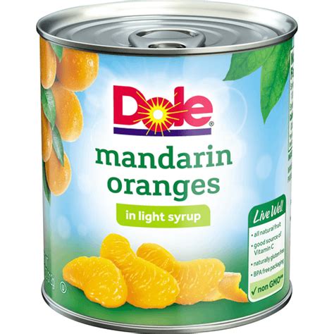 Dole Mandarin Oranges In Light Syrup Citrus Edwards Food Giant