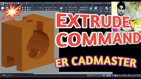 HOW TO EXTRUDE IN AUTOCAD PART 30 YouTube