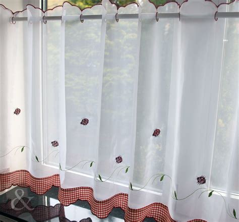 Café Net Curtains Kitchen Nets Ready Made Voile Curtain Panel Ebay